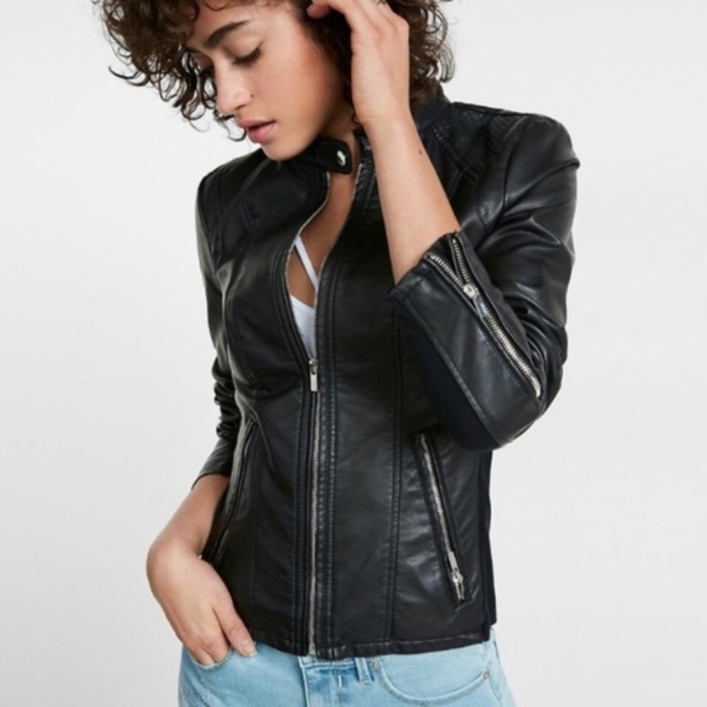 Express Vegan Leather Jacket
